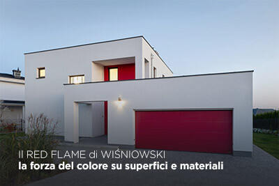 Il RED FLAME di WIŚNIOWSKI la forza del colore su superfici e materiali