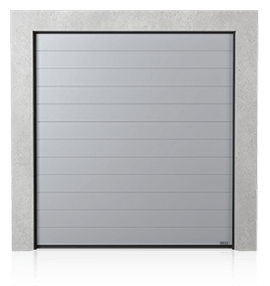 Industriële sectionaal deur/poort breed geprofileerd (W)