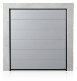 Industriële sectionaal deur/poort met vlakke panelen (G)
